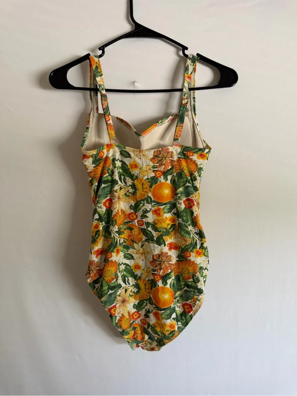 Niptuck Swim Size 4 Novelty Citrus Floral Ruched One Piece Joanne Swimsuit